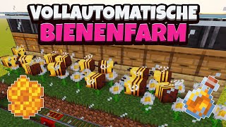 Minecraft  Vollautomatische Bienenfarm bauen einfach und effizient 116 Deutsch  German [upl. by Woodcock7]