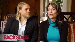 Sons of Anarchy Charlie Hunnam and Katey Sagal Interview [upl. by Gerstner695]