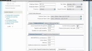 How to Calculate Canadian Payroll Tax Deductions  Guide [upl. by Moreta]