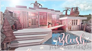 BLOXBURG Blush Pink Mini Mansion  speedbuild ♡ [upl. by Balmuth]