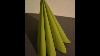 Servietten falten Fächer  Napkin folding [upl. by Aihsila]