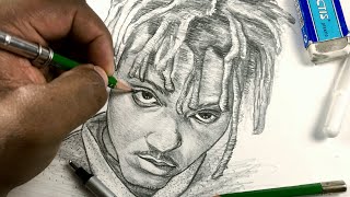 Drawing Juice WRLD Step by Step RIP [upl. by Dyun]