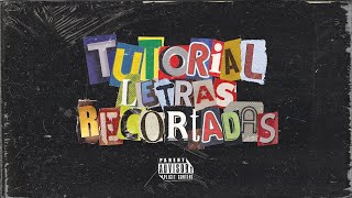 COMO HACER EL EFECTO DE LETRAS RECORTADAS 🔥 MATERIAL GRATIS [upl. by Anitnatsnoc180]