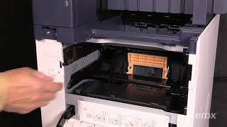 Xerox® VersaLink® B605 Multifunction Printer Replacing the Drum Cartridge [upl. by Dworman]