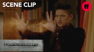 Shadowhunters  Season 2 Episode 8 Magnus Finds Iris  Freeform [upl. by Berenice]