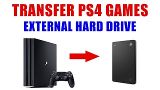 Transfer PS4 Games amp Game Saved Data to External Storage  Hard Drive Flash Drive PS Plus Online [upl. by Akinat]