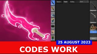 CODES 🌟FREE Slouses MM2 ROBLOX  25 AUGUST 2023 [upl. by Andreas]