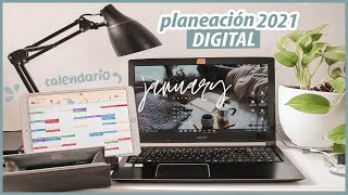 ORGANIZACIÓN DIGITAL 2021  PLANIFICA TU VIDA DIGITAL calendario agenda lista de tareas etc [upl. by Peace]