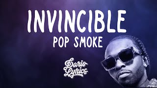 quotINVINCIBLEquot  Pop Smoke  Lyrics  Dario Lyrics [upl. by Ajnotal]