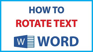 Microsoft Word How To Rotate Text In Word  365 [upl. by Edla]