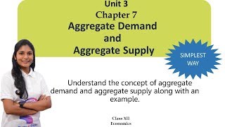 Aggregate Demand and Aggregate Supply Chapter 7 CBSE Class 12 MacroEconomics [upl. by Lotz389]