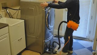 How to Easily Move Laundry Room Appliances with an Airsled [upl. by Arianne872]