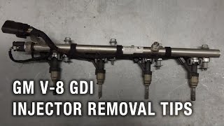 GM V8 GDI Injector Removal Tips [upl. by Anonyw944]