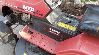 How to change the belts on an MTD Lawn Tractor [upl. by Stillas]