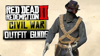 How To Create Custom CIVIL WAR Soldiers  Red Dead Online RDR2 Outfit Guide [upl. by Karola]