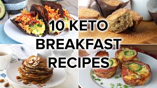 10 Keto Breakfast Recipes that ARENT Just Eggs [upl. by Domella]