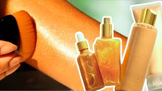 How To Make SHIMMER BODY LOTION amp OIL [upl. by Idnib427]