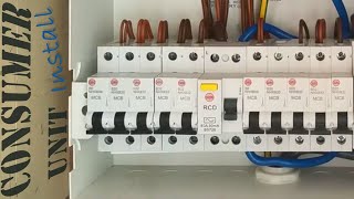 CONSUMER UNIT Installation [upl. by Alliuqat]