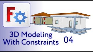 FreeCAD Arch  3D Modeling with Constraints  04 [upl. by Rhoades]