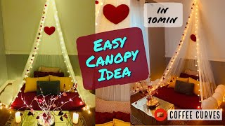 DIY Canopy Idea  Easy Valentines Day Decoration Ideas [upl. by Rexanne]