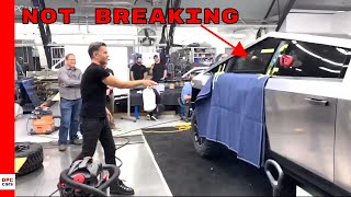 Tesla Cybertruck Window NOT Breaking During Demo [upl. by Eselahc]