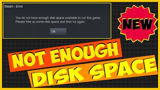 How to Fix  Steam not enough disk space  Windows 10 [upl. by Ailegave]