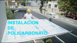 Instalación de Lamina de Policarbonato [upl. by Maker]