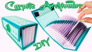 Carpeta Archivadora Scrapbook carft Diy  Folder o Caja archivador [upl. by Durno]