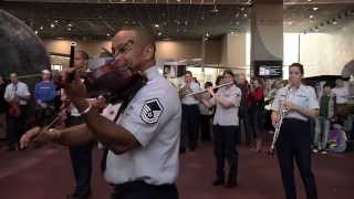 The USAF Band Holiday Flash Mob at the National Air and Space Museum 2013 [upl. by Dael]