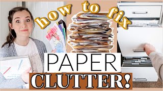 Banish PAPER CLUTTER FOR GOOD My EASY Filing Method  Kids Art Paper System Messy To Minimal Mom [upl. by Carlotta720]