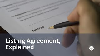 Listing Agreement Explained [upl. by Nare]