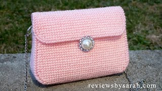 How to Make a Plastic Canvas Bag  Purse Handbag Clutch [upl. by Proctor]