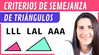 CRITERIOS de SEMEJANZA de Triángulos 📐 [upl. by Elletsirhc]