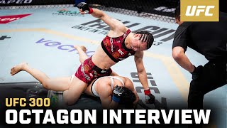 Zhang Weili Octagon Interview  UFC 300 [upl. by Cosette422]