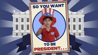 So You Want to be President  Kid Reporter Siroos Pasdar for Scholastic News [upl. by Emixam]