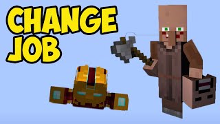 MINECRAFT how to make villager JOBS 2024  MINECRAFT how to change PROFESSION [upl. by Solim981]