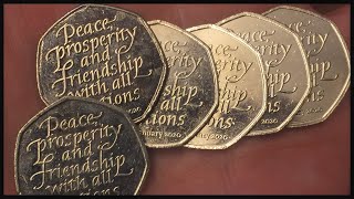 Are the Peace Prosperity Friendship 50p Coins Worth Keeping Rare 50p Coin Hunt £250 85 [upl. by Florida]