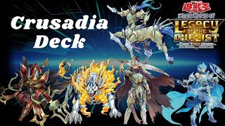 YUGIOH Legacy Of The Duelist Link Evolution Crusadia deckexplanationreplays MR5 [upl. by Epilihp]