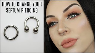 How To Change Your Septum Piercing [upl. by Newman454]