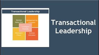 Transactional Leadership Theory Explained [upl. by Wrigley215]