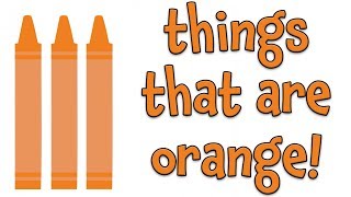 Things that are Orange  Learning Colors for Kids [upl. by Julie514]