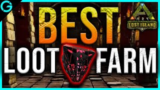 The BEST Loot Crate amp BP Farm Location  Ark Lost Island [upl. by Lenra747]