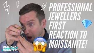 Professional Jewellers First Reaction to Moissanite [upl. by Daffodil]