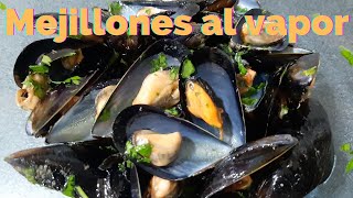 Cómo hacer Mejillones al vapor con vino blanco buenísimos [upl. by Aytak]