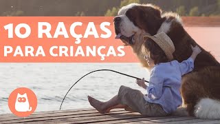 10 melhores RAÇAS DE CACHORROS PARA CRIANÇAS 🐶👧🏼 [upl. by Erbe]