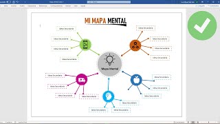 Mapa mental en Word [upl. by Odnuges]