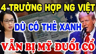 Người Việt Ở Mỹ DÙ CÓ THẺ XANH Vẫn BỊ TRỤC XUẤT Nếu Thuộc 4 Trường Hợp Này   Triết Lý Tinh Hoa [upl. by Tedra]