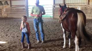 How to Yield the Hindquarters  Basic Horsemanship Training [upl. by Gnaw]