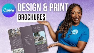 How to Make a Brochure in Canva  Canva Tutorial [upl. by Delija]