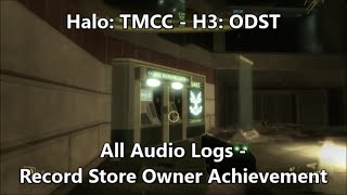 Halo 3 ODST  All Audio Logs  Record Store Owner Achievement [upl. by Aiouqahs459]